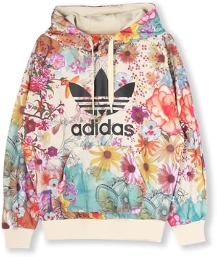 Amazon アディダス Adidas Originals Farm コラボ 花柄 フローラル トレフォイルロゴ パーカー フーディー レディース M トレーナー パーカー 通販