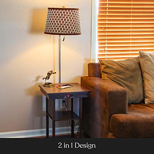 Brightech Madison w. Table & Lamp Combo, Desk Lamp with Wireless