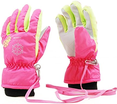 YAPJEB Kids Winter Warm Gloves Ski Gloves Windproof Outdoor Sports Gloves for Boys Girls Skating Snowboarding Hiking