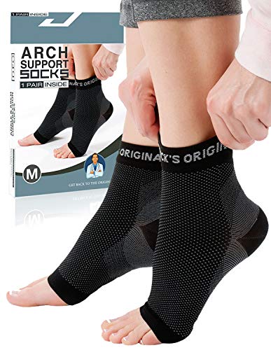 Dr. Frederick's Original Plantar Fasciitis Socks for Women & Men - 1 Pair - Ankle Support & Arch Supports for Plantar Fasciitis, Plantar Fasciitis Sock Set - Ankle Compression