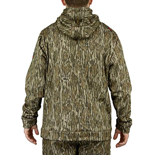 Mossy Oak Camo Hoodie for Men, Hunting Clothes for Men, Bottomland, 3X