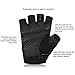 Trideer Ultralight Workout Gloves, Flexible Gym Gloves with Anti-slip Silica Gel Grip & Adjustable Velcro Strap, Exercise Gloves for Row Machine (Men & Women) (Black, L (Fits 8.0-8.7 inches))