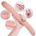 Realistic Double-Ended Dildo Adult Toy Lesbian, 14.96 Inch Double Sided Dildos for Women, Waterproof Flexible Double Dong with Curved Shaft for Vaginal G-spot and Anal Play (Peter's Dick)