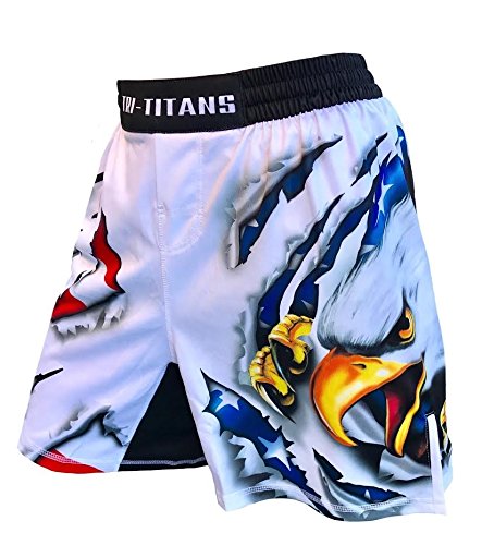 USA Ultimate Eagle Fight Shorts Youths & Mens (Adult L: Waist- 34"-36")