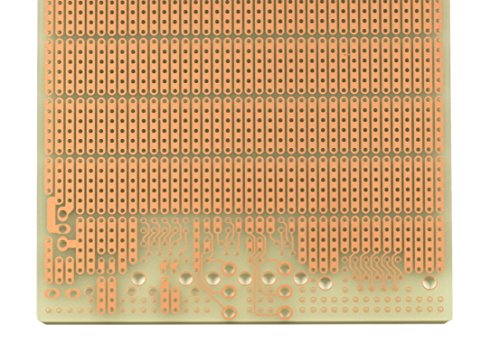 PR3UC ProtoBoard-3U-CONN, 6-Hole Strips, Connector Footprints, 1 Sided PCB, 3.94 x 6.30 in (100 x 160 mm)