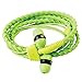 Wraps Wearable Braided Wristband Headphone Earbuds, Classic Green (WRAPSCGRN-V5)