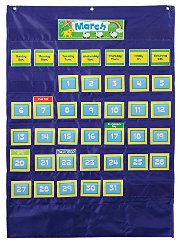 Carson dellosa deluxe calendar pocket chart (158156)