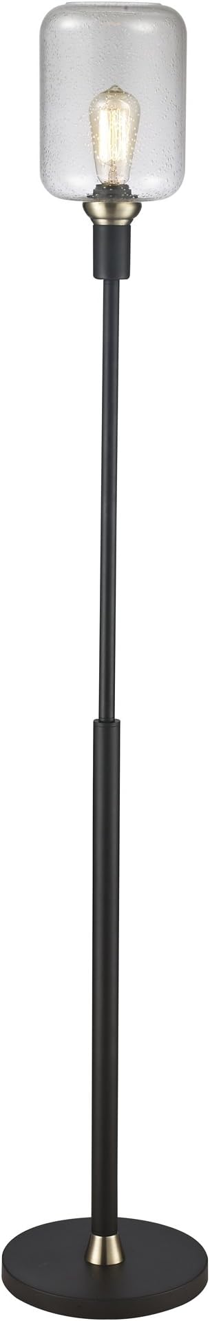 Luxeria L2 LUX1296 Chandeliers Savannah Floor LAMP, Black, Modern, Matte Black & Antique Gold,