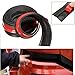 AUDEW Universal 98'' Car Front Bumper Rubber Skirt Protector Lip Splitter Body Spoiler