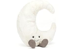 Jellycat Amuseables Moon Stuffed Toy, Medium 10.5" - Moon Plush - Fun Gift Idea