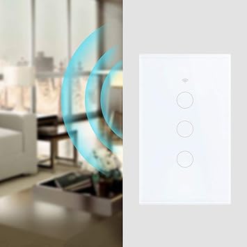 Mouwa 2000w 3 Elementos Interruptor De Luz Inteligente Wifi