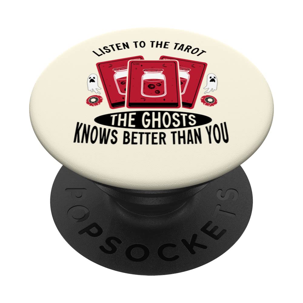 Listen To The Tarot Cards Crystal Divination Ball Witch PopSockets Swappable PopGrip