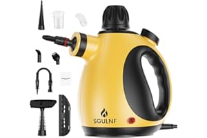 SGULNF Handheld Steam Cleaner, Pressurized Steam Cleaner, Multi-Purpose Powerful Home Use Steamer for Cleaning, Car, Bathroom, Shower, Upholstery