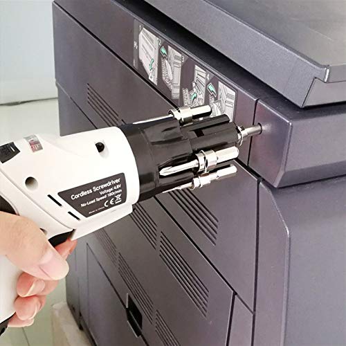 Hardware-Tools Mini Schraubendreher Akkuschrauber Haushalts Electric Drill Set Akku Bohrschrauber (Size : Grey) – Bild 4