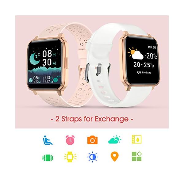 BYTTRON-Smartwatch-Women-13-Full-Touch-Screen-Fitness-Tracker-Watch-for-Women-Waterproof-with-Heart-Rate-Sleep-Monitor-Pedometer-Stopwatch-SMS-Call-Notification-Smart-Watch-for-Android-iPhone BYTTRON Smartwatch Women, 1.3" Full Touch Screen Fitness Tracker Watch for Women Waterproof with Heart Rate Sleep Monitor Pedometer Stopwatch SMS Call Notification Smart Watch for Android iPhone