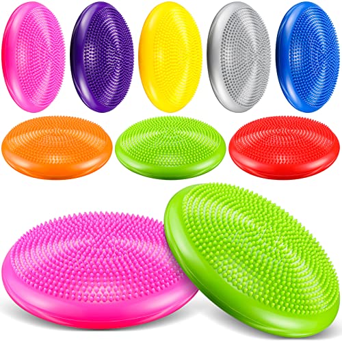 3 Pcs Inflated Wobble Cushion, Wiggle Seat & Balance Pad For Exercise, Home Yoga - View #3