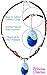 Moana Necklace & Flower Hair Clip (Gift Set) - Disney Costume Party Favor Accessories for Girls, Heart of Te Fiti, Blue Pendant, Leather, Pearl for Children Adults Kids Toys Princess Birthday Cosplay