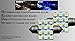 2pcs 42mm 560 LED Car doom Light Bulbs 12SMD Car Lamp Festoon Blue Bulbs