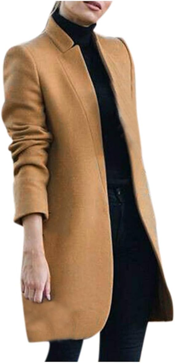 Amazon Chenyoulan チェスターコート コート 可愛い カーディガン 韓国 防寒 トレンチコート レディース ロング ジャケット アウター ゆったり 秋冬 厚手 かわいい 結婚式 カジュアル デート お出かけ シンプル おしゃれコート 優雅 通勤 通学 コート ジャケット 通販