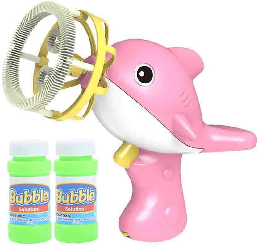 Nivalkid Automatic Dolphin Bubble Machine， Portable Bubble Machine for Kids, Bubble