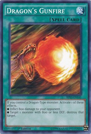 Yu-Gi-Oh! - Dragon's Gunfire (BP03-EN141) - Battle Pack 3: Monster League - 1st Edition - Common