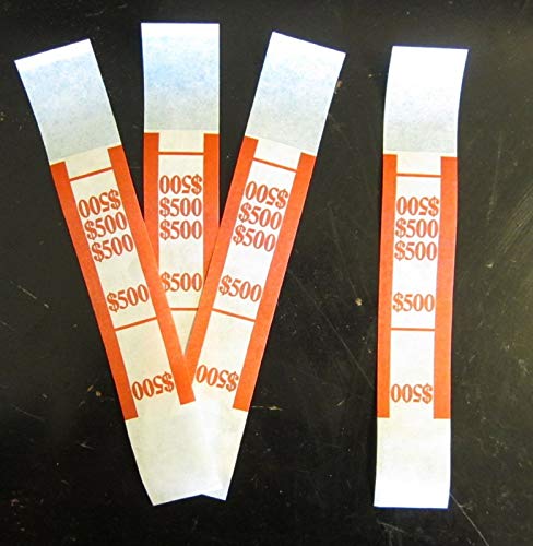 Self Sealing Currency Straps Money Bill 6 Colors 600 Pieces