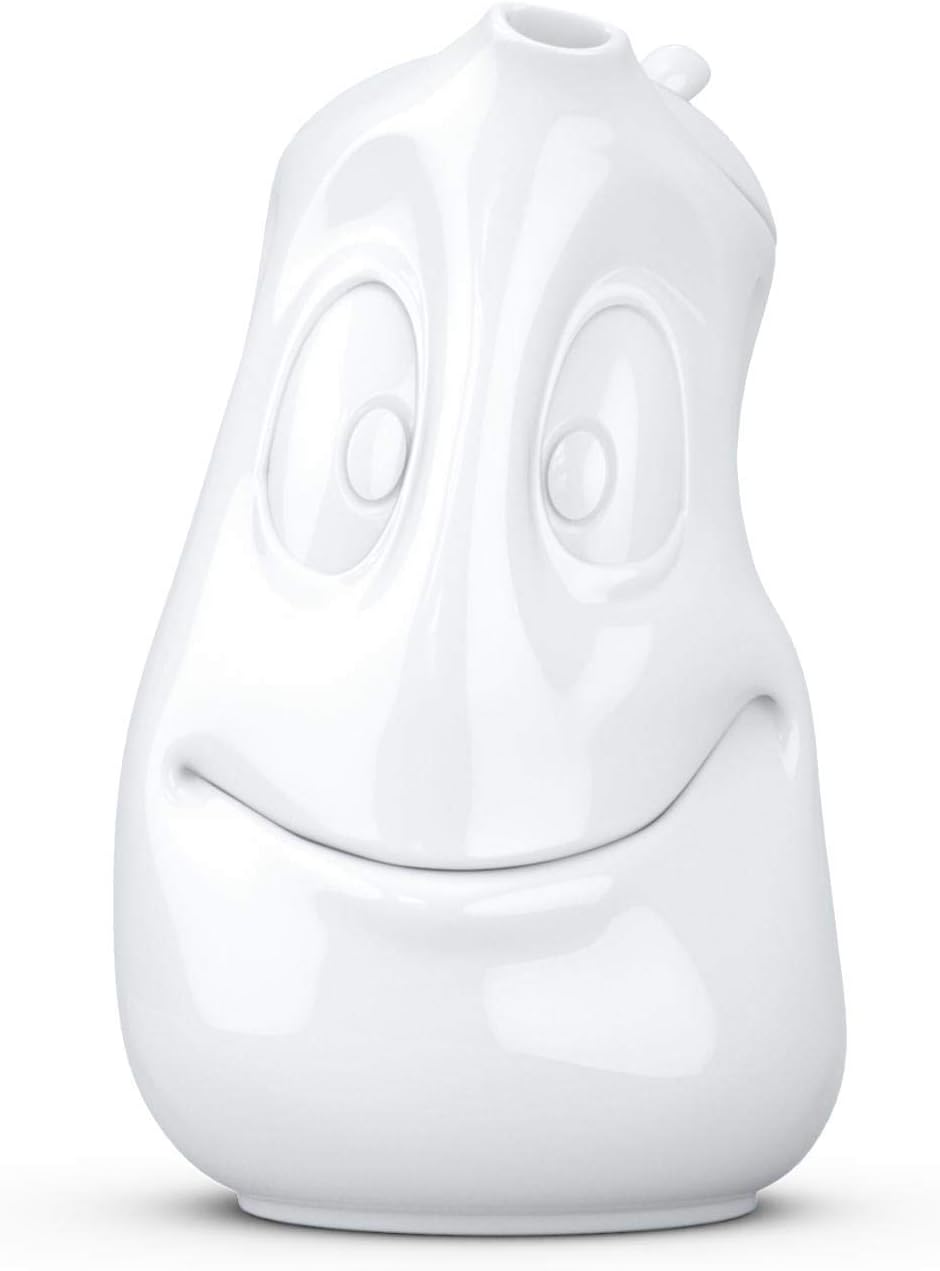 Fiftyeight T013101 Kanne gut Drauf Hartporzellan 1,2 L, weiß