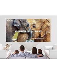 Vankyo Leisure 3 (versión actualizada) 2400 Lux LED proyector portátil con bolsa de transporte, proyector de vídeo con 170'' y 1080P soporte, compatible con Fire TV Stick, HDMI, VGA, TF, AV y USB (1 blanco)