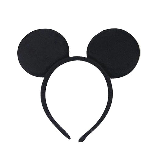 EROSPA® Haarreif Mickey Mouse Ohren - Schwarz