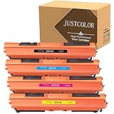 Buy JUSTCOLOR Compatible Toner Cartridge Replacement for HP 126A CE310A CE311A CE312A CE313A for Color Laserjet Pro MFP M175 M275 CP1025nw Laser Printer(1 Black, 1 Cyan, 1 Magenta, 1 Yellow, 4 Pack) in UAE