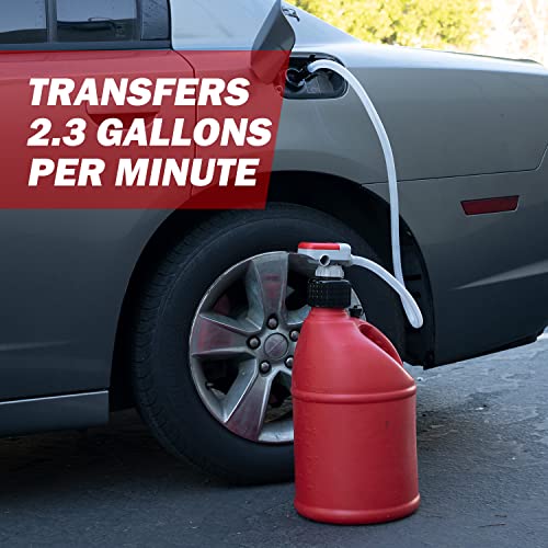 TERA PUMP TRFA01XL Racing Fuel Transfer Pump, various Gas Can Fittings
