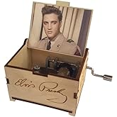 TheLaser'sEdge, Elvis Presley Mini Music Box with Can’t Help Falling in Love, Gifts for Women, Men, Birthday, Christmas, Mother’s Day, Anniversary or Merchandise Decor - Patriot