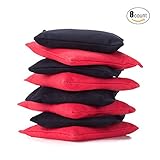 Pinty All Weather Cornhole Bean Bags - Set of 8 Cornhole Bags for Adult Corn Hole Games Double-Stitching Canvas Recycled Pellets Fillings