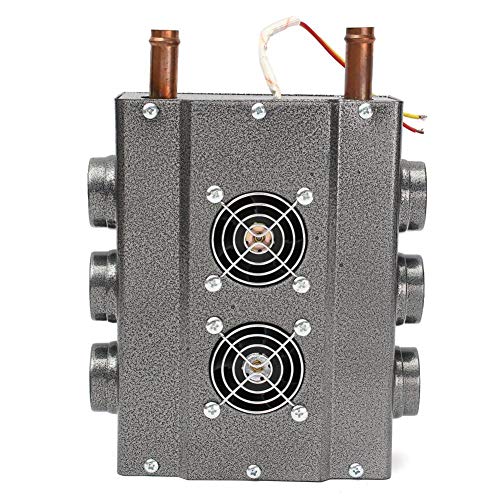 Car Heater Portable Car Heater -Universal DC12-24V 6 Ports Car Truck Heater Automotive Plumbing Air Conditioner Evaporator Car Defroster Mist Eliminator -Double Compact Air Heater W/Speed Switch - Thumbnail 3