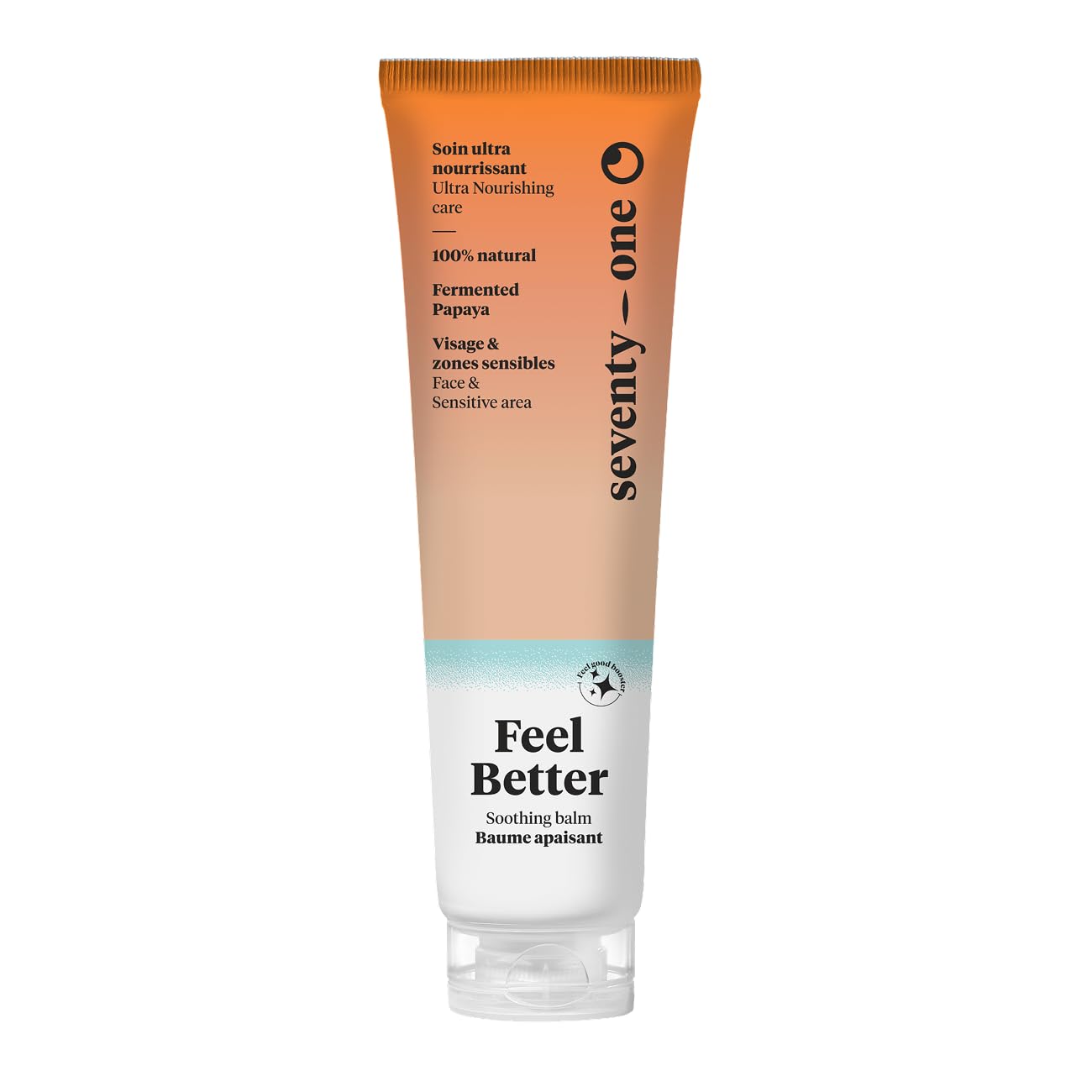 SeventyOne Percent | Feel Better | Face Care & Sensitive Areas | Soothing Balm | Ultra Nourishing | Ideal as After Sun or Night Care | Fermented Papaya | 100% Natural - Made in France | 40 ml