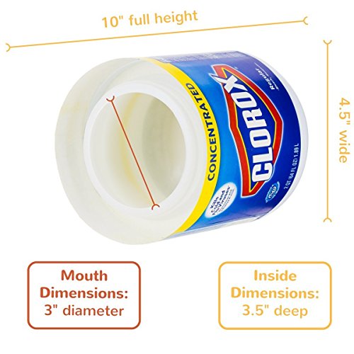 Clorox Jumbo 64 oz Large Diversion Safe Stash Can w HumanFriendly Smell-Proof Bag