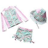 Collager Baby Toddler Girls Long Sleeve Swimsuit