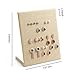 New Wayzon 30-Pair L-Shape Earrings Display Rack Organizer Jewelry Stand Holder Tray(Linen)
