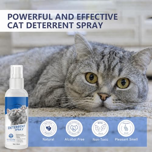Originaturals Cat Repellent Spray, Scratch Protection Sofa Cat, Non-Irritating and Residue-Free, Suitable for Indoor and Outdoor Use, 50 ml
