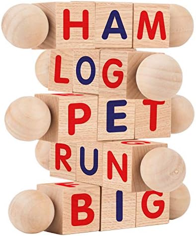 Letter Rods Letters And Numbers For Toddlers Buy Coogam Wooden Reading Blocks Short ...