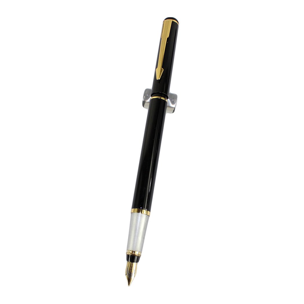 Gullor 801FA fountain pen with golden clip - black