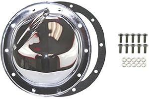 Pirate Mfg Chrome Steel Differential Cover 10 Bolt for A-B-C-G-K-O Axles, Compatible with Chevy/GM