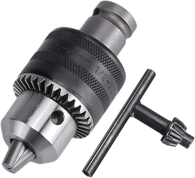 Mesee 1.5-13mm Drill Chuck 1/2-20UNF Mount with 1/2 Inch Square Adapter Keyed
