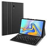 Fintie Keyboard Case for Samsung Galaxy Tab A 10.5 2018 Model SM-T590/T595/T597, Slim Shell Lightweight Stand Cover with Detachable Wireless Bluetooth Keyboard, Black