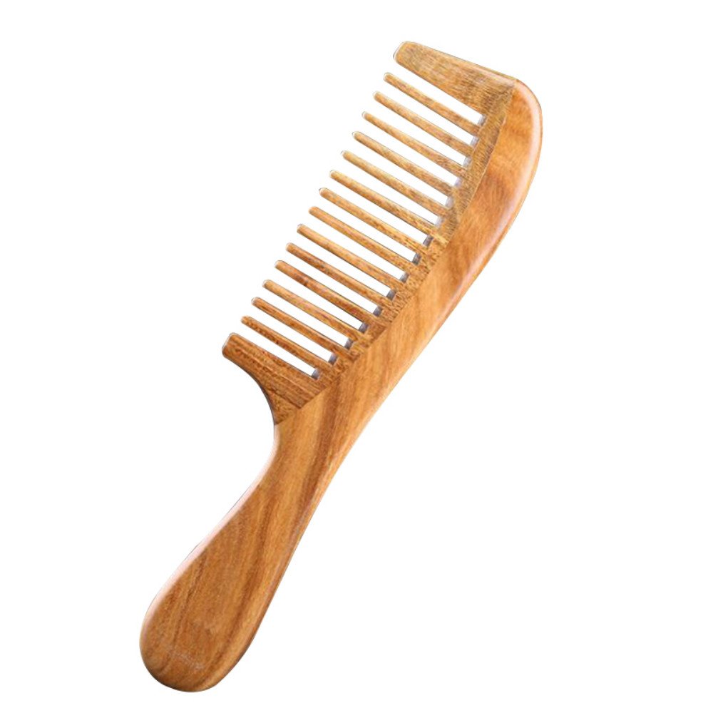 Vinmax Sandalwood Wide-Tooth,Natural Anti-Static Comb for Detangling Wet Hair (Wood Color)