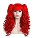 EDENKISS Women Cosplay lolita Clip on Two Ponytails Long Hair Replacement Full Head Wigs (Orange MC137)