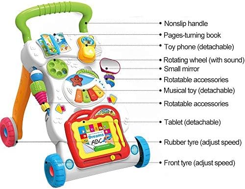 musical walker with front light