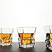 KANARS Iceberg Scotch Glasses set of 4, Premium Classy Lead Free Crystal Old Fashioned Cocktail Cool Rocks Whiskey Glass Short Tumbler for Bourbon Tasting, Irish Whisky, Brandy