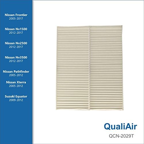 QualiAir QCN-2029T, Cabin Air Filter for Nissan, Suzuki (1Pack)