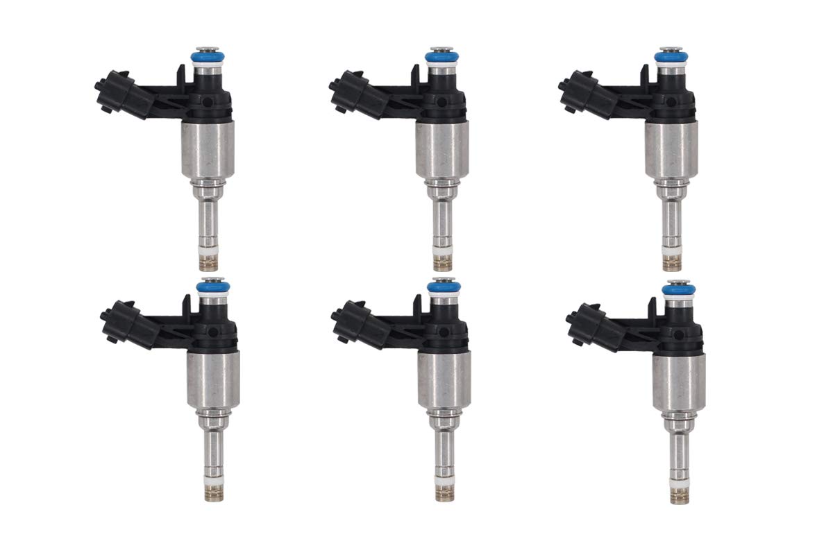 Photo 1 of **USED, DAMAGE** NewYall 6Pcs Fuel Injectors for Cadillac CTS STS Saturn Outlook for Buick Enclave Allure LaCrosse for Chevrolet Traverse Camaro for GMC Acadia 2008-2011 6 Cyl 3.6L 12638530 FJ994 217-3445